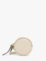 Round Leather Tradition Coin Purse Etrier Beige tradition ETRA402M