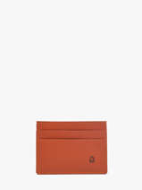 Porte-cartes Madras Cuir Etrier Orange madras EMAD011