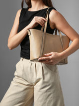 Sac Port� �paule S Tradition Cuir Etrier Beige tradition ETRA060S-vue-porte